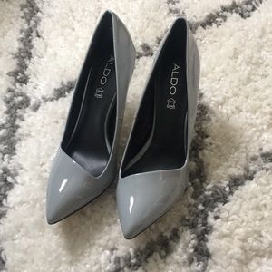 Gray Aldo heels